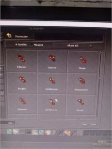 Sell RP Lutabra - skills 114, ml 29 com Makers skills 100+ - Tibia
