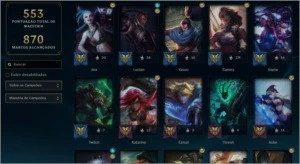 Minha conta pessoal League of Legends LOL