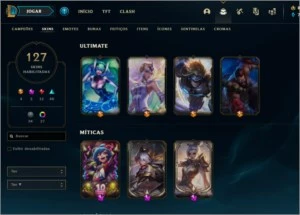 Conta com Riven Prestígio - Platina 3 / Diamond 4 S10 - League of Legends LOL
