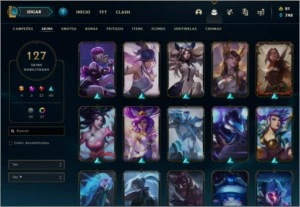 Conta com Riven Prestígio - Platina 3 / Diamond 4 S10 - League of Legends LOL