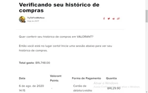 conta dee valorant e lol(mais de 2500 gastos)