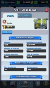 lvl 10 - Arena Lendaria - 900 gemas - 34k ouro - 6 legends - Clash Royale