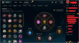 Conta League of Legends 73 skins|51 emotes|94 ícones LOL