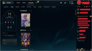 Conta League of Legends 73 skins|51 emotes|94 ícones LOL