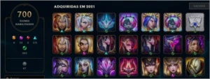 Conta LOL + 1200 Skins - League of Legends