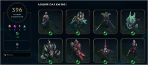 Conta LOL + 1200 Skins - League of Legends