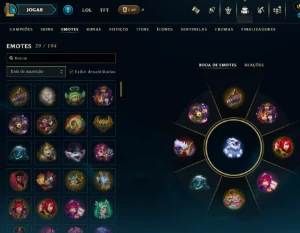 ouro 2, 19 Skins, 3 Lendárias, Lvl 68, Upada na Mão,84champ - League of Legends LOL