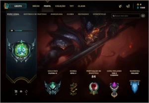 CONTA PLATINA MMR DE DIAMANTE - League of Legends LOL