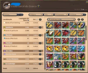 Conta Albion 800M De Fama + Coleta T8 + 100M De Bau - Albion Online