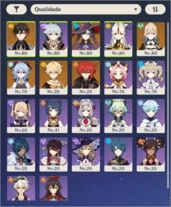 Genshin Impact Ganyu, Zhongli, Diluc, Mona, Jean AR51