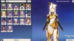 Yelan + Aqua simulacra ar 41 - Genshin Impact