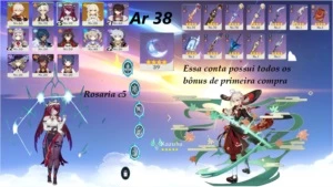 Kazuha + Rosária c5 = RS30 reais (promoção) - Genshin Impact