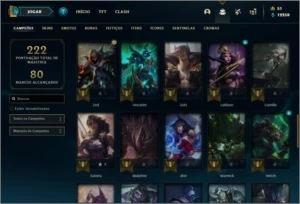 Conta ouro 2 com 28 skins e 53 champs ( MAIN ADC ) - League of Legends LOL