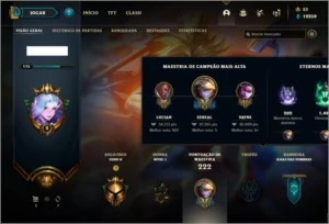 Conta ouro 2 com 28 skins e 53 champs ( MAIN ADC ) - League of Legends LOL