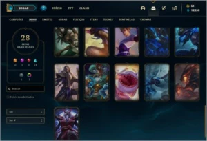 Conta ouro 2 com 28 skins e 53 champs ( MAIN ADC ) - League of Legends LOL