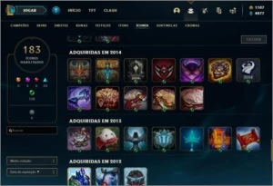CONTA LEAGUE OF LEGENDS 211 SKINS LOL