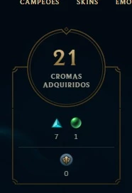 Venda de conta de League Of Legends D4 LOL