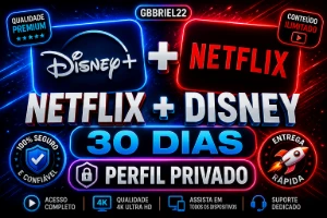 Netflix Privada 4K + Disney Privada 4K 30 DIAS - Assinaturas e Premium