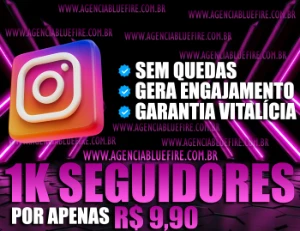 ✅ [PROMOÇÃO] 1K de Seguidores Instagram por apenas R$ 9,90 - Redes Sociais