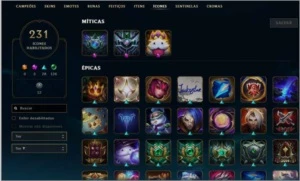Conta League of Legends LOL