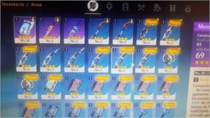 GENSHIN IMPACT - AR10 + VENTI + ARMAS 4 ESTRELAS