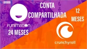 CONTA CRUNCHROLL 12 MESES + FUNIMATION 24 MESES - COMPARTILH - Assinaturas e Premium
