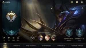 ESMERALDA IV + 20 SKINS  + 495 WC + PASSE WILD + 43 CAMPEÕES - League of Legends: Wild Rift LOL WR
