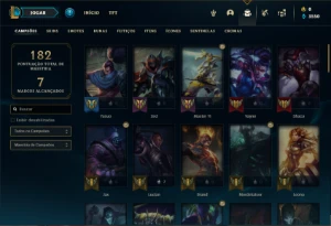 Conta prata 4 com 66 Champs e 34 Skins - League of Legends LOL