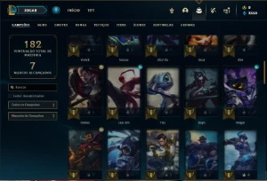 Conta prata 4 com 66 Champs e 34 Skins - League of Legends LOL