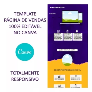 Template Página De Vendas 100% Editável Canva Clássica Inten - Digital Services