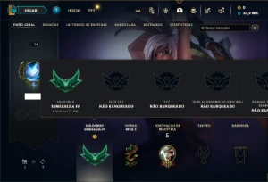 Conta Esmeralda 4 com 20 Champs e 1 Skin + 12 Fragmentos - League of Legends LOL