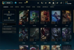Conta Esmeralda 4 com 20 Champs e 1 Skin + 12 Fragmentos - League of Legends LOL