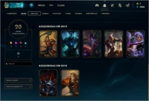 CONTA LOL BR - 4 SKINS EPICAS / 6 SKINS LEGADAS |Preço baixo - League of Legends