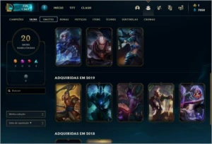 CONTA LOL BR - 4 SKINS EPICAS / 6 SKINS LEGADAS |Preço baixo - League of Legends