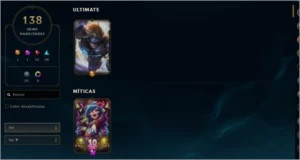 V conta season 3 com 138 skins, mmr diamond sem md10 feita, - League of Legends LOL