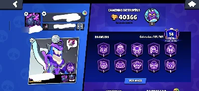 Brawl Stars 40.000 Troféus | Conta Completa Com 101 Brawlers