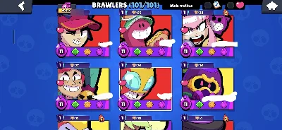 Brawl Stars 40.000 Troféus | Conta Completa Com 101 Brawlers