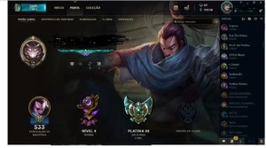 CONTA LOL PLATINA 3 COM 243 SKINS E TODOS OS CHAMPS - League of Legends