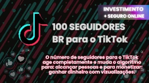 [TIKTOK] 100 Seguidores Brasil - 30 dias Reposicao - Redes Sociais