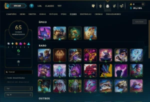 Diamante 3 com 50 Champs e 51 Skins - League of Legends LOL