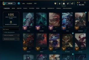 Diamante 3 com 50 Champs e 51 Skins - League of Legends LOL