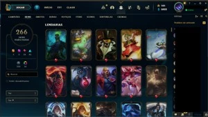 Conta LOL 266 Skins (Ultimo Rank Diamante) - League of Legends