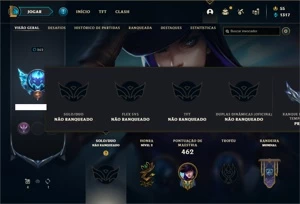 Conta Unranked com 150 Champs e 58 Skins - League of Legends LOL