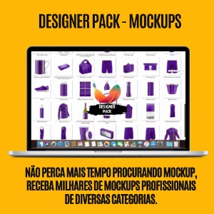 Designer Pack - Mockups (+600 Mockups Editáveis Em Psd) - Serviços Digitais