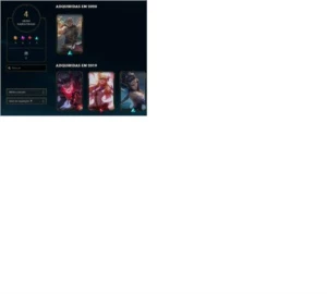 CONTA LOL - DIAMANTE 4 - 26 CAMPEÕES - 4 SKINS - 41 ÍCONES - League of Legends