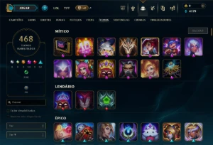 653 Skins, 468 Icones Gold IV, 130 Chromas - League of Legends LOL