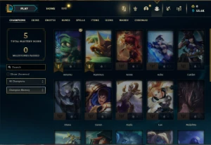 Platina 4 com 25 Champs ( NO SERVIDOR N.A ) - League of Legends LOL