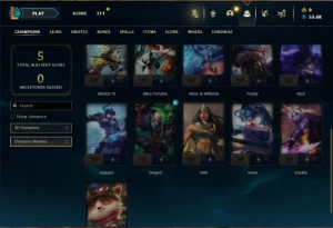 Platina 4 com 25 Champs ( NO SERVIDOR N.A ) - League of Legends LOL