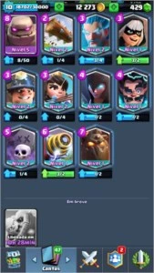 Conta 4k troféus, deck do Meta upado, muitas lendárias - Clash Royale