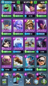 Conta 4k troféus, deck do Meta upado, muitas lendárias - Clash Royale